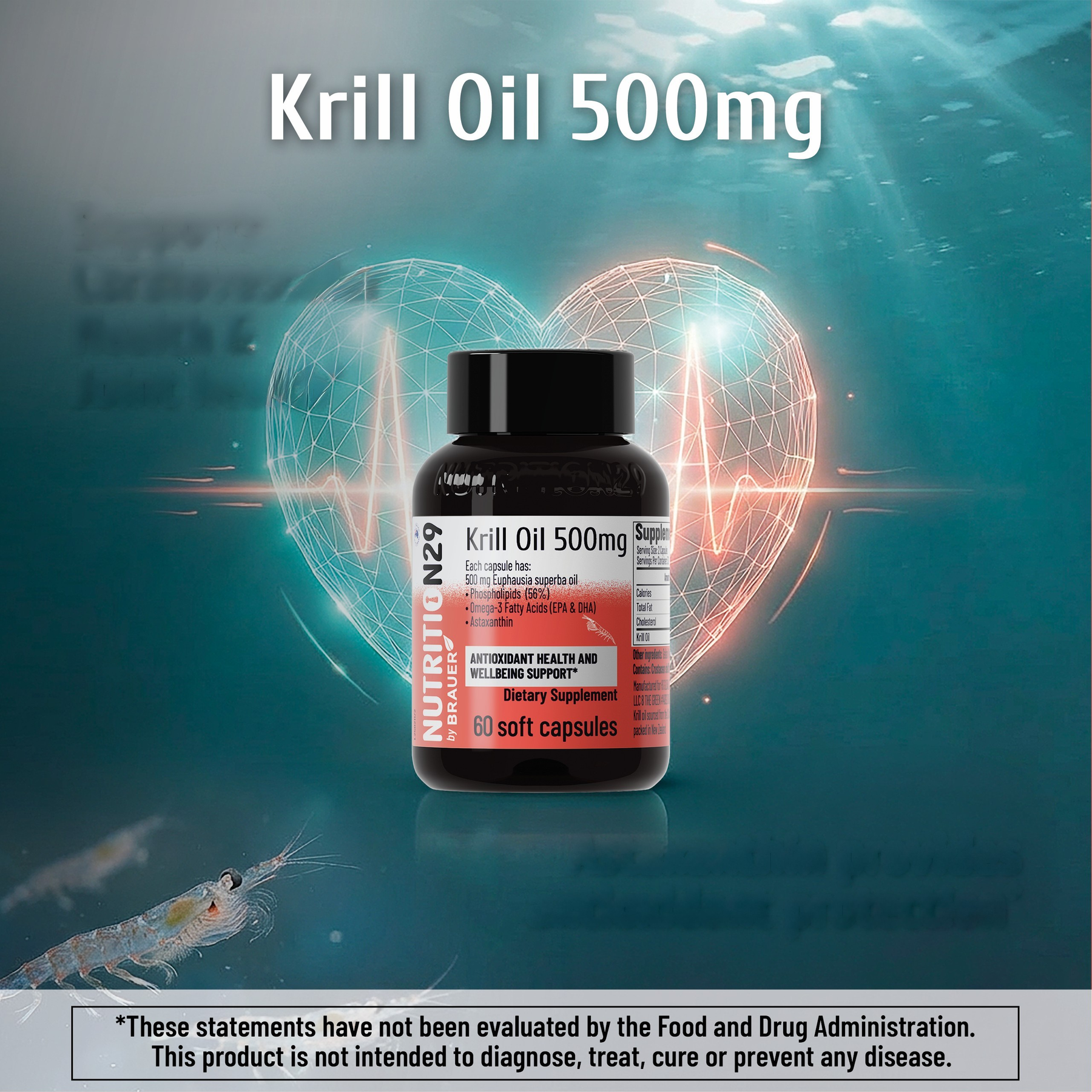 Nutrition29 Krill Oil 500mg 60/90 soft capsules