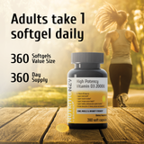 Nutrition29 High Potency Vitamin D3 2000IU/5000IU 360 soft capsules