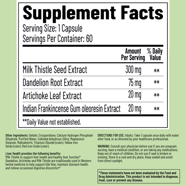 Nutrition29 Liver Health 60/200 hard capsules